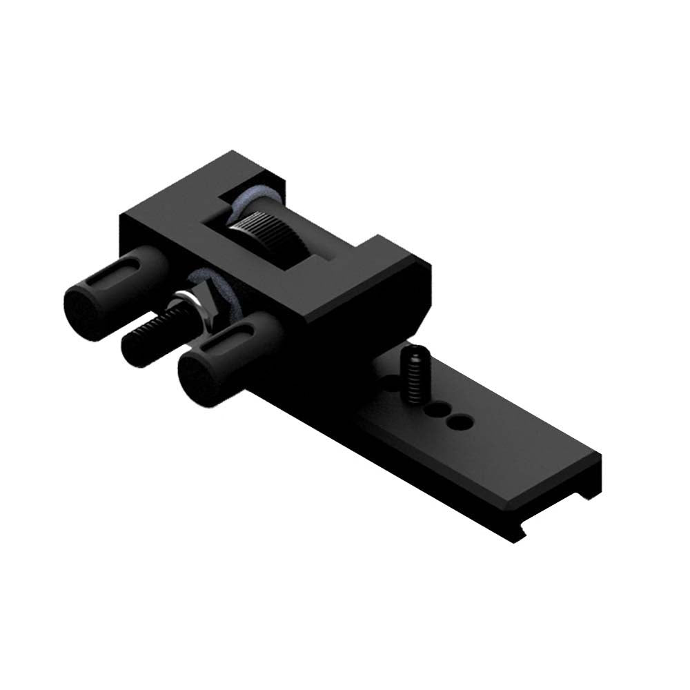FLIR Breach PTQ136 Adapter von der anderen Seite mit Stellschraube im Dovetail-Fuß