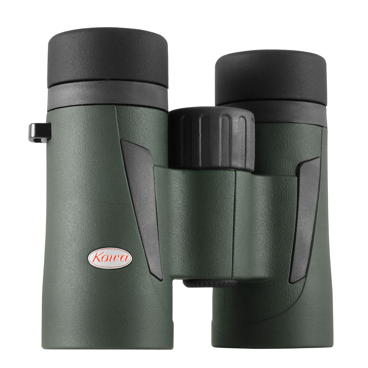 Kowa BDIII 10x32 XD schräg von der Seite mit dem Fokussierrad und schwarzen Griffflächen
