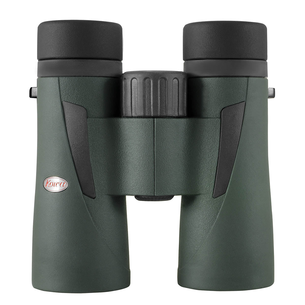 Kowa Fernglas BDIII 10x42 in Grün mit schwarzen Augenmuscheln, Griffflächen und rotem Kowa-Logo