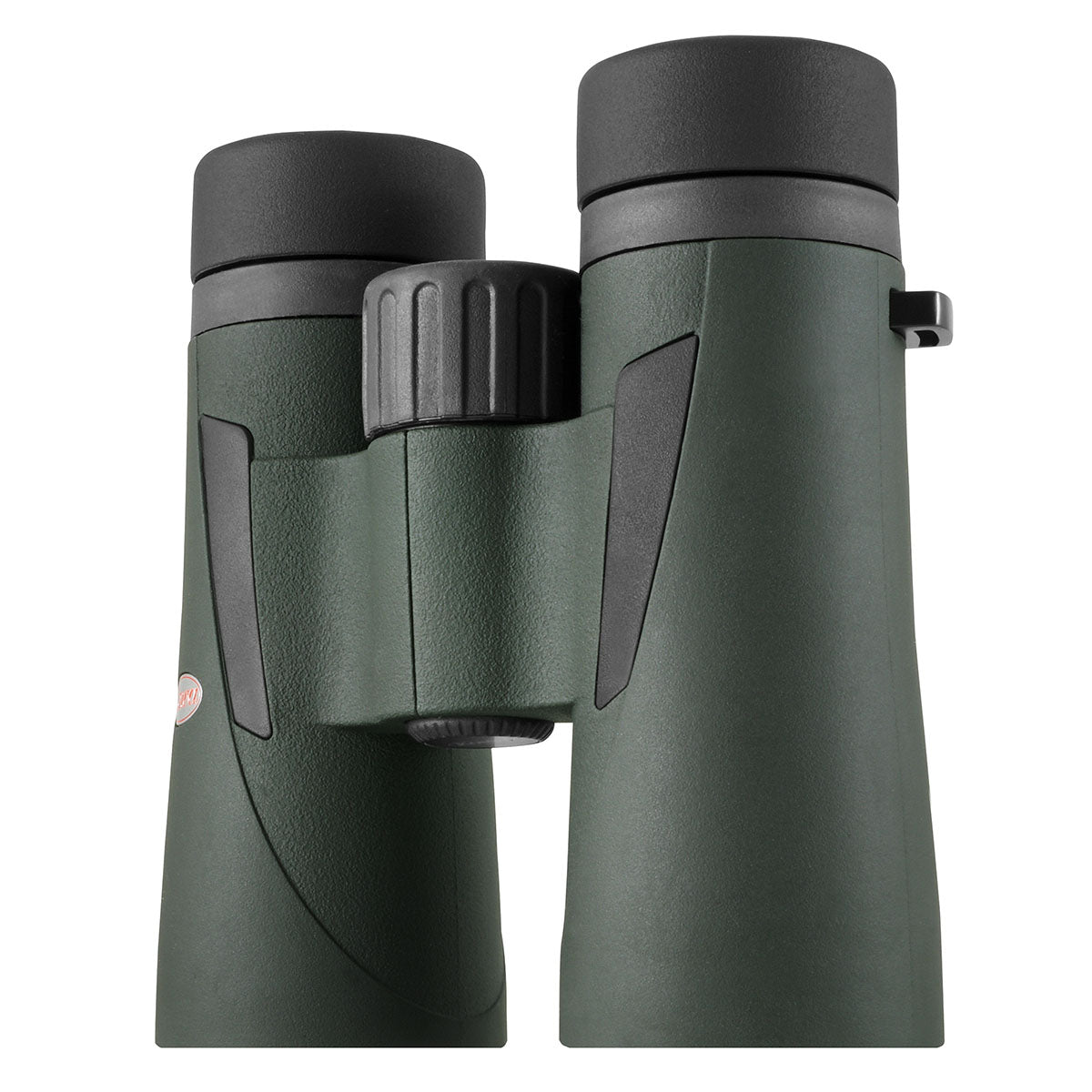 Kowa BDIII 10x42 XD schräg von der Seite mit dem geriffelten Fokussierrad