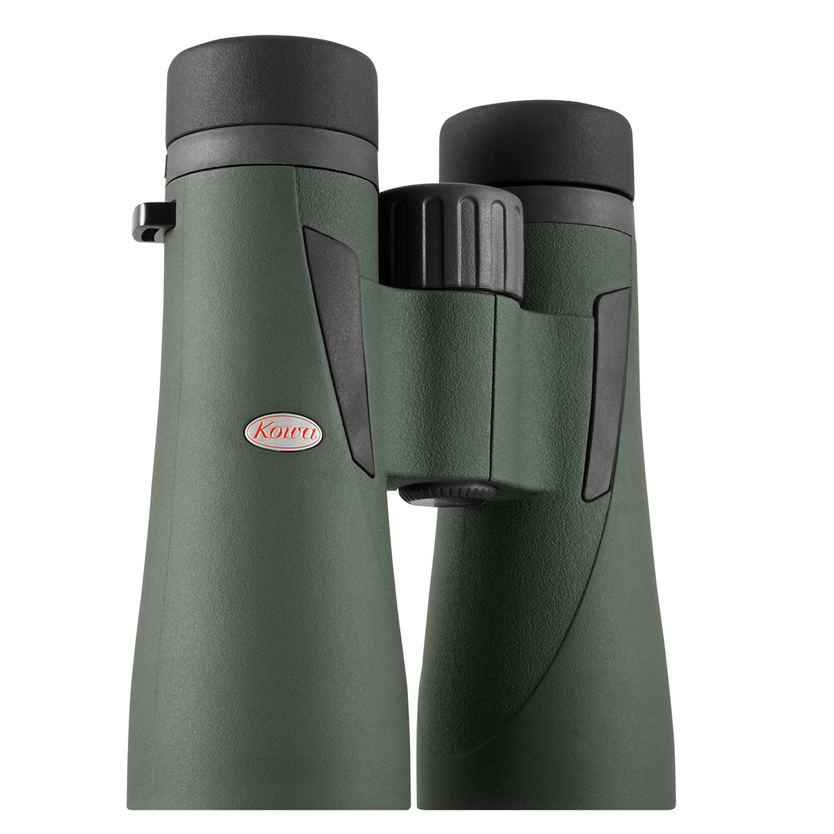 Kowa BDIII 10x50 XD von der anderen Seite, mit dem roten Kowa-Logo auf dem Tubus