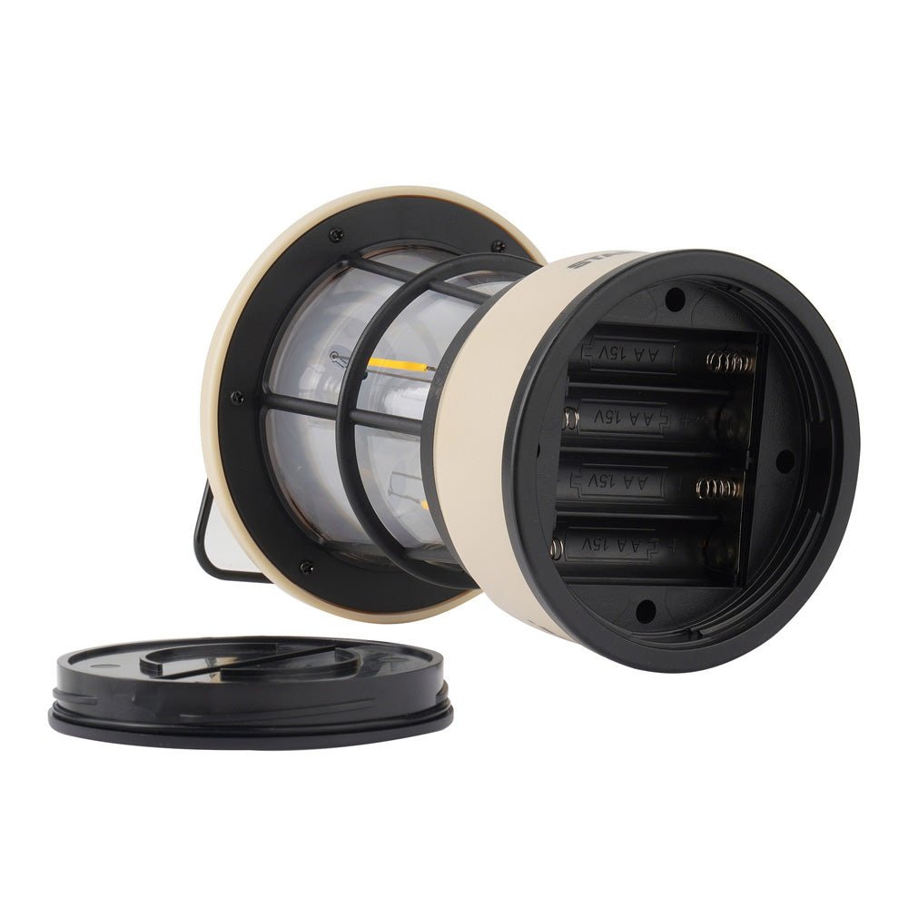Falcon Eye Starlight mit abgeschraubtem Boden und sichtbarem Batteriefach