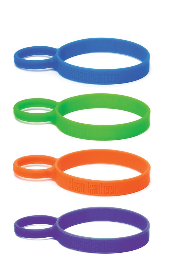 Klean Kanteen Pint Cup Rings in Blau, Grün, Orange und Violett mit geprägtem Logo