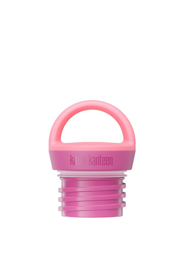 Klean Kanteen Rise Classic, einzelne Arch Loop Cap in Rosa mit fuchsiafarbenem Schraubgewinde