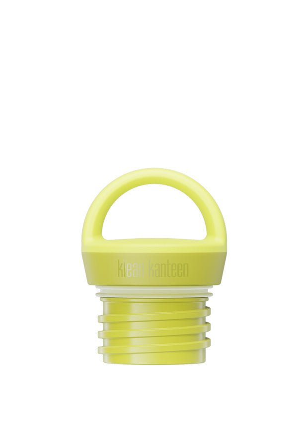 Klean Kanteen Arch Loop Cap einzeln in Limettengelb mit Schraubgewinde und Trageschlaufe