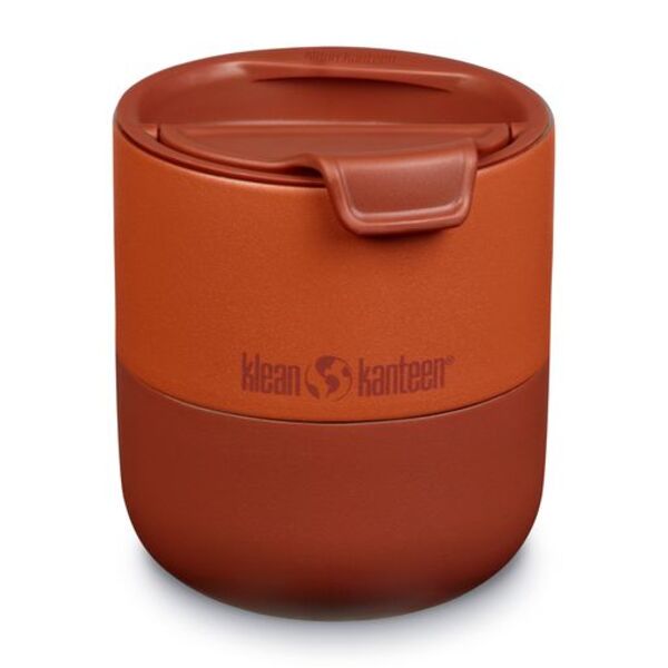 Klean Kanteen Rise Lowball Becher in Rostorange mit Flip Lid