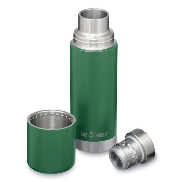 Klean Kanteen TKPro 500 ml Thermosflasche in Grün mit separatem Becher und Schraubdeckel
