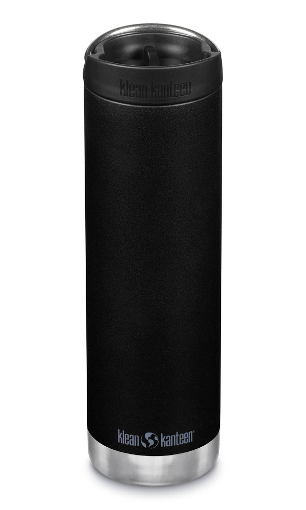 Klean Kanteen TKWide 592 ml in Schwarz mit schwarzer Café Cap