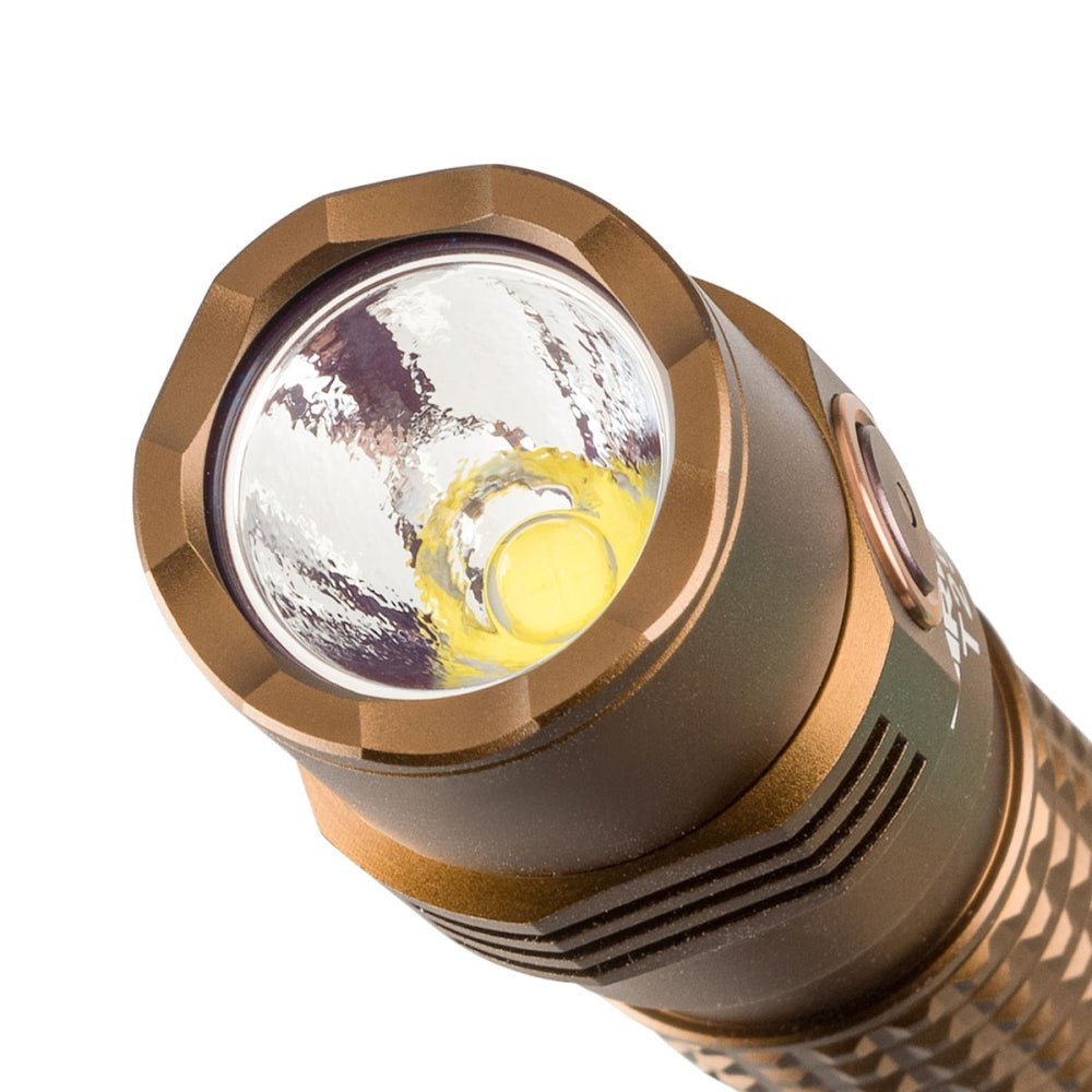 Mactronic Sirius T25 Detail des Reflektors mit der LED hinter dem Glas