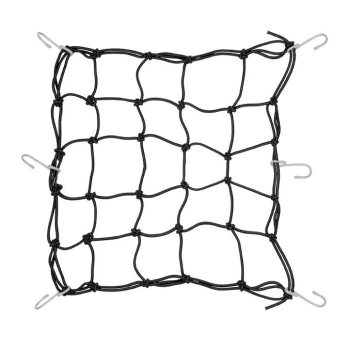 Stealth Gear Transport Trolley Netz, schwarzes elastisches Gepäcknetz mit Metallhaken