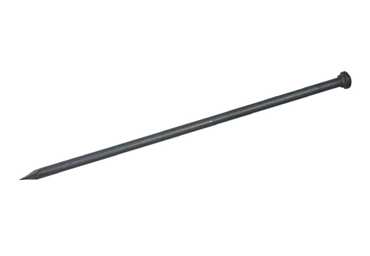 CanvasCamp Stretch Tent Q2 einzelner langer schwarzer Hering mit Spitze und Kopf