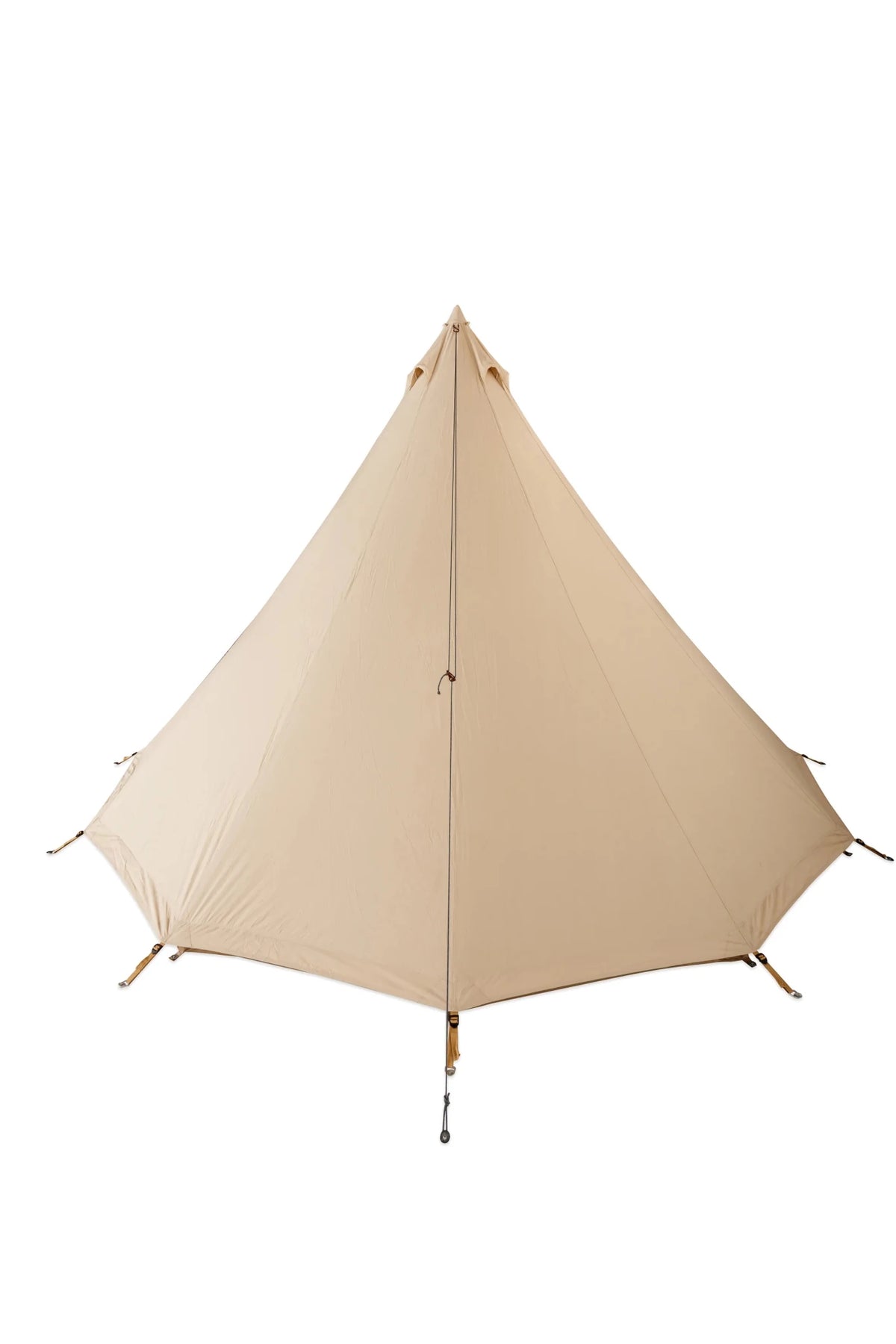 CanvasCamp Tipi Urban Traveller 450 mit geschlossener Tür und Heringen rund um den unteren Rand