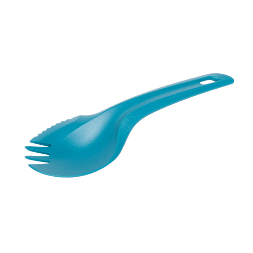 Wildo Camp-A-Box Duo blauer Spork aus dem Set, Löffel und Gabel in einem