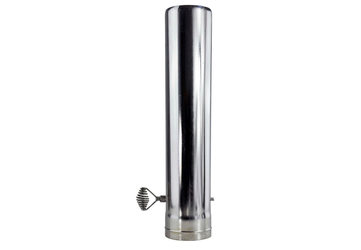 Winnerwell Airflow Controller, glänzendes Rauchrohr mit Spiralgriff unten