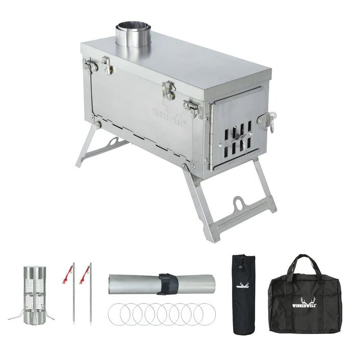 Winnerwell Fastfold Titan komplett mit Ofen, Gitterrohr, Stiften, aufgerolltem Rohr und zwei Taschen