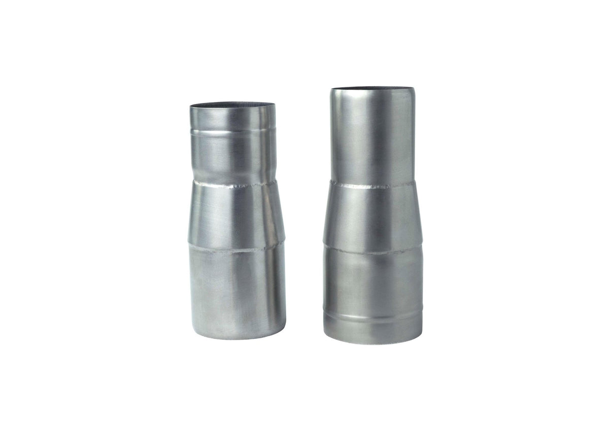 Winnerwell Rohradapter von 5,3 auf 6,3 cm, zwei Stück nebeneinander, von schmal nach breit zulaufend