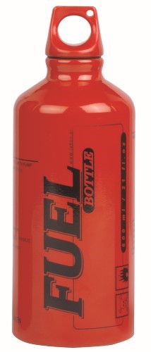 Laken Brennstoffflasche Rot, rote Flasche mit roter Schraubkappe und Aufschrift Fuel Bottle