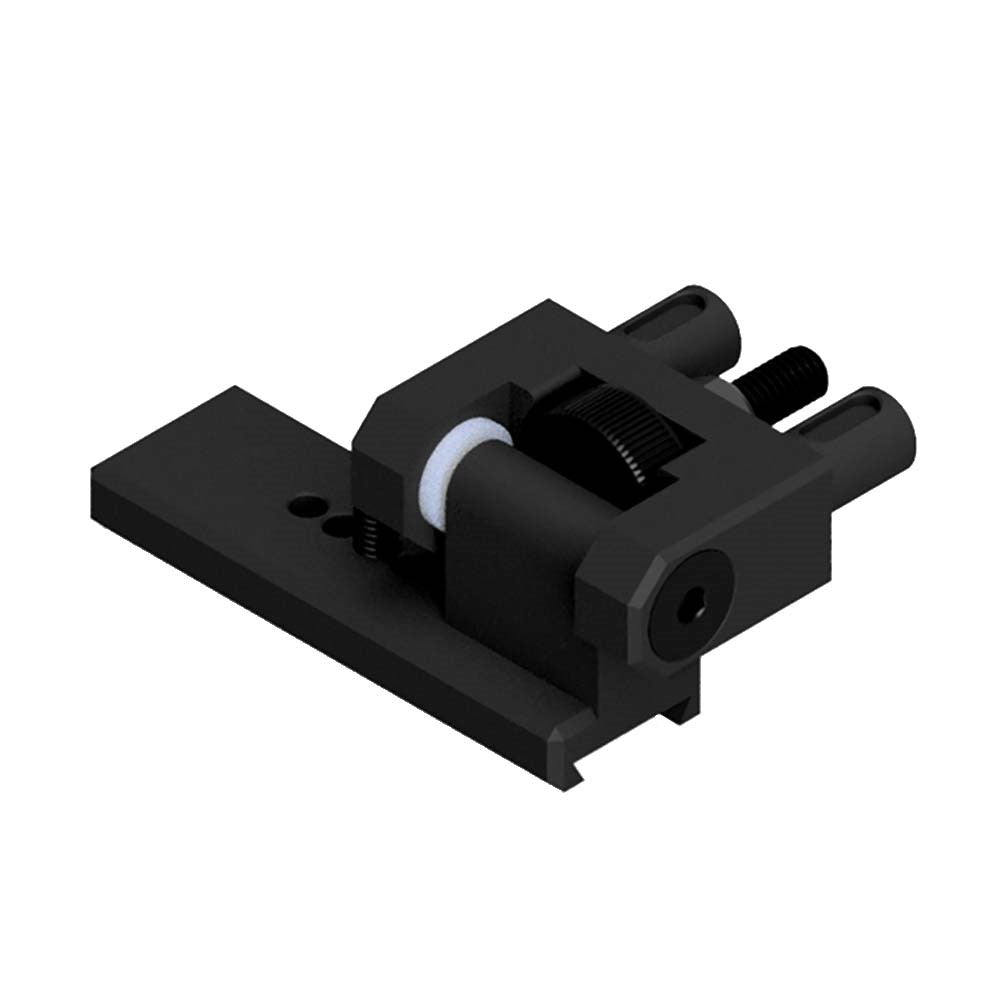 FLIR Breach PTQ136 Adapter in Schwarz mit Dovetail-Fuß und drei runden Vorsprüngen an der Vorderseite