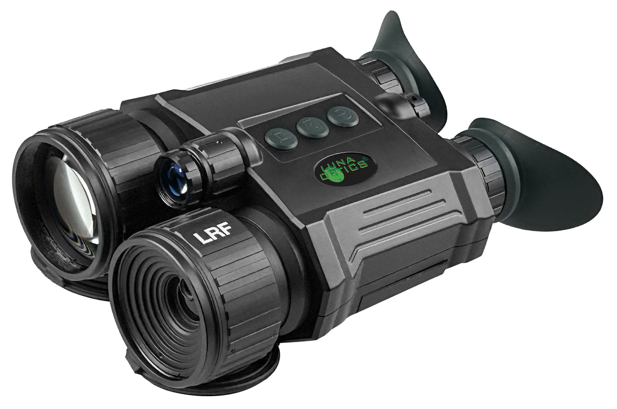 Luna Optics LN-QD-B50 PRO digitales Nachtsichtgerät in Schwarz, schräg von vorne mit Objektiven und Augenmuscheln