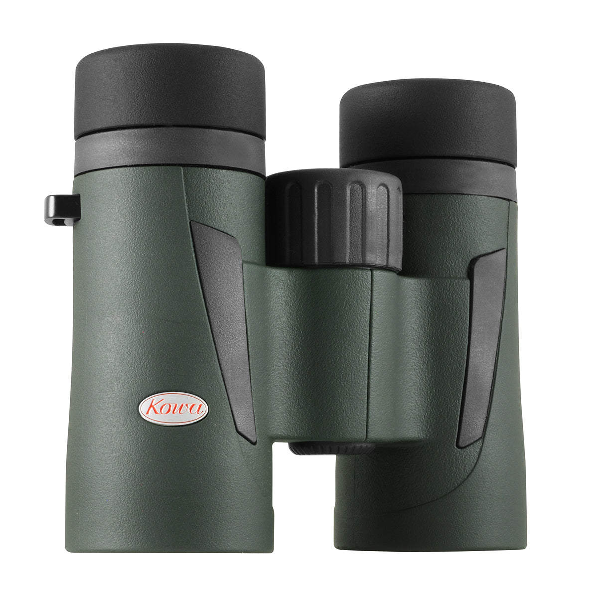 Kowa BDIII 6,5x32 XD schräg von der Seite mit dem roten Kowa-Logo und dem Fokussierrad