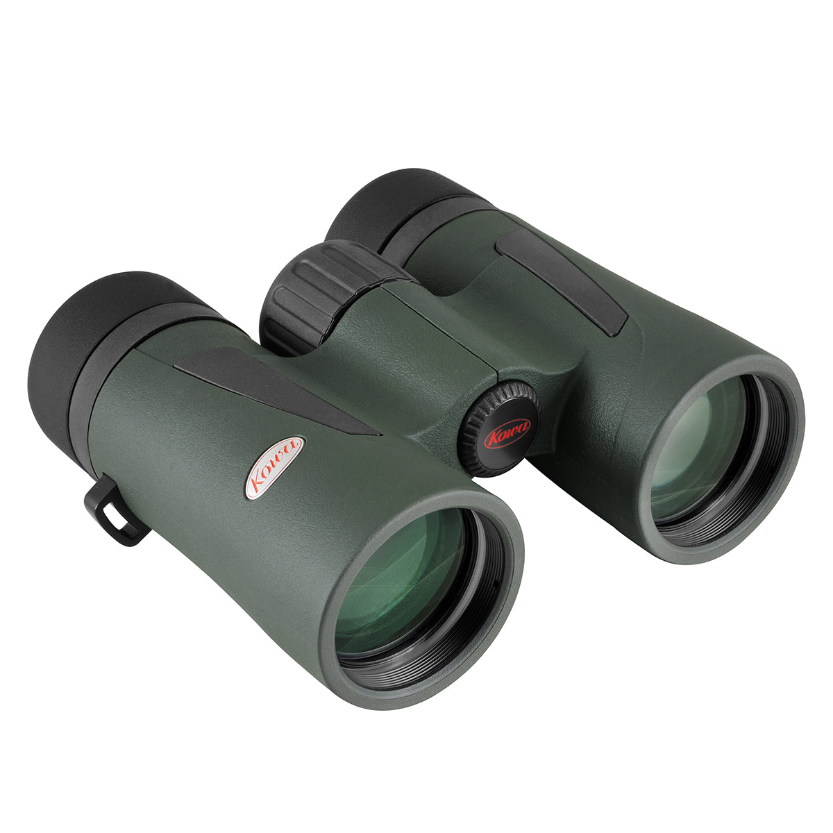 Kowa BDIII 6,5x32 XD schräg von vorne mit den Objektivlinsen und schwarzen Augenmuscheln