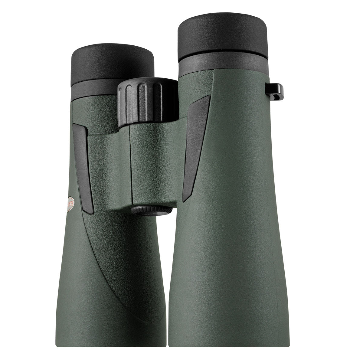 Kowa BDIII 12x50 XD schräg von der Seite mit dem Fokussierrad und der Riemenöse