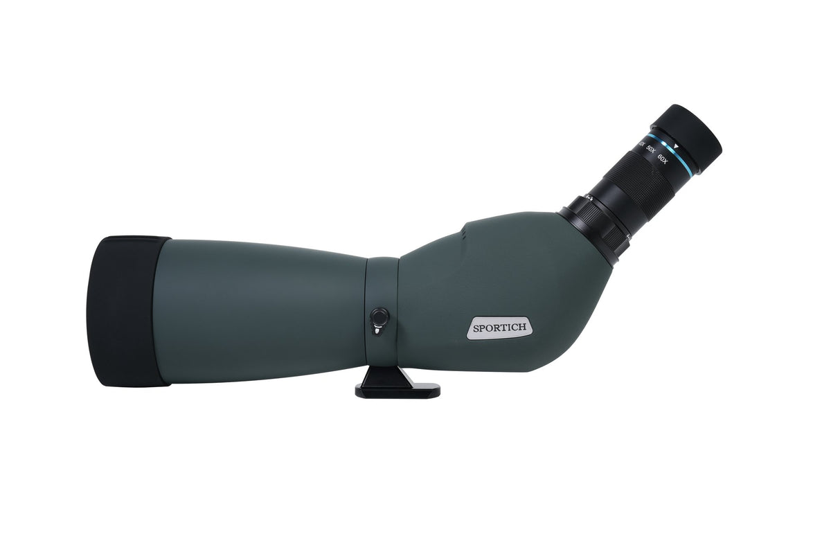 Sirui Sportich S6080A-GN Spektiv in Grün mit schrägem Okular, von der Seite gesehen