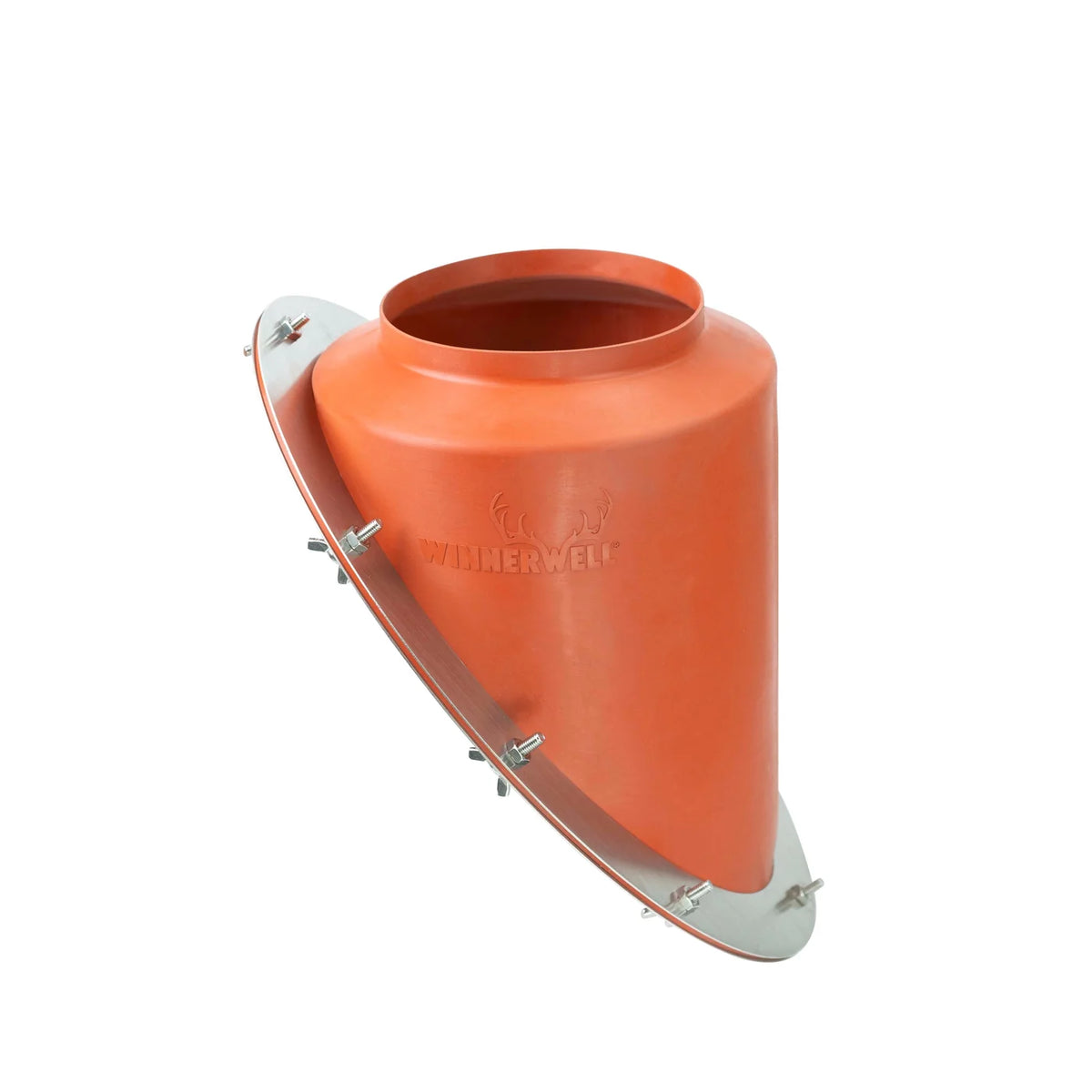 Winnerwell Angled Flashing Kit, orange schräge Rohrdurchführung mit Metallflansch und Schrauben