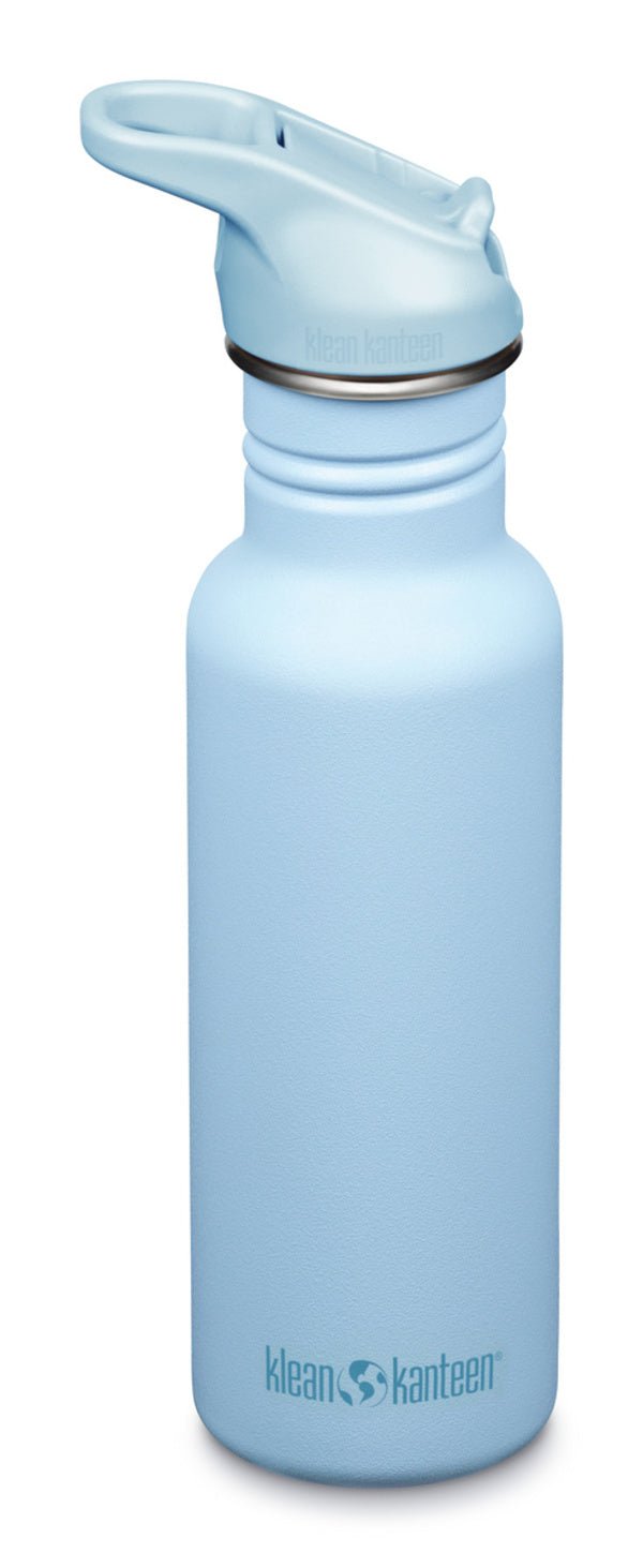 Klean Kanteen Classic Narrow Trinkflasche in Hellblau mit hellblauem Sportdeckel