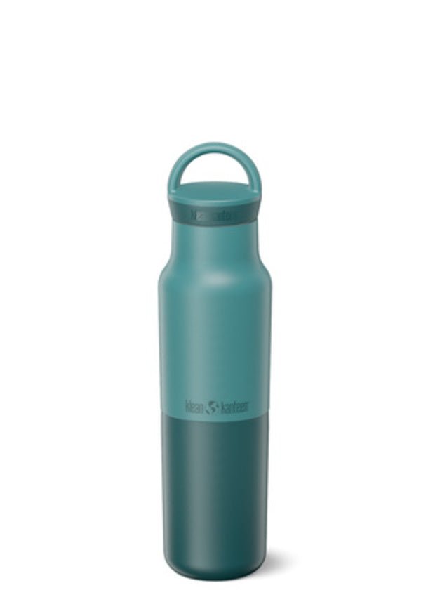 Klean Kanteen Rise Classic Wasserflasche in Petrol mit dunklerer Unterseite