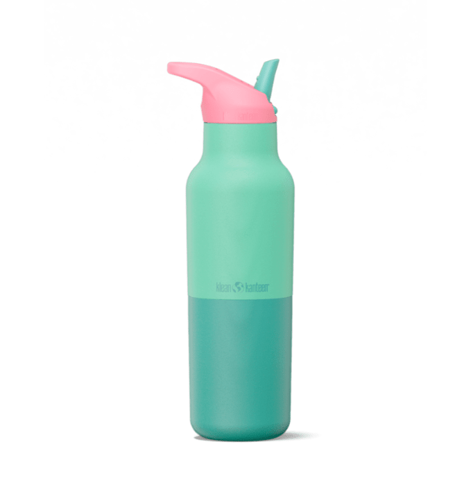Klean Kanteen Rise Classic Kaleidoscope in Mintgrün mit rosa Sportdeckel