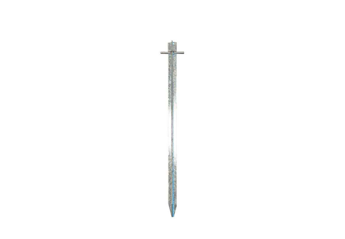 T-Pin Hering Stahl aufrecht, verzinkter Hering mit einem Querstift oben
