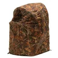 Stealth Gear Einmann-Stuhl Hide M2, Tarnzelt in brauner Blatttarnung mit Sichtöffnung