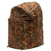 Stealth Gear Einmann-Stuhl Hide M2 schräg von der Seite mit nach vorn gebogener Haube