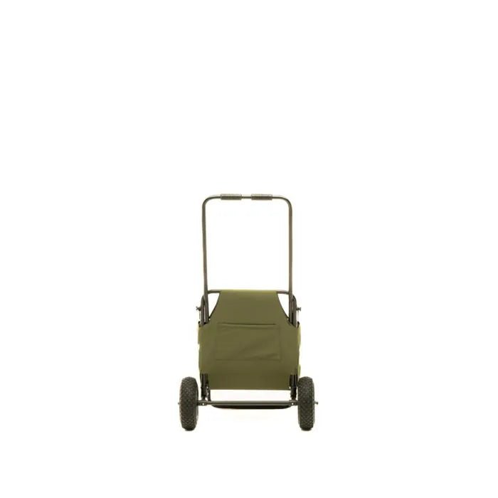 Stealth Gear Extreme Transport Trolley von hinten mit der Stange und zwei Rädern