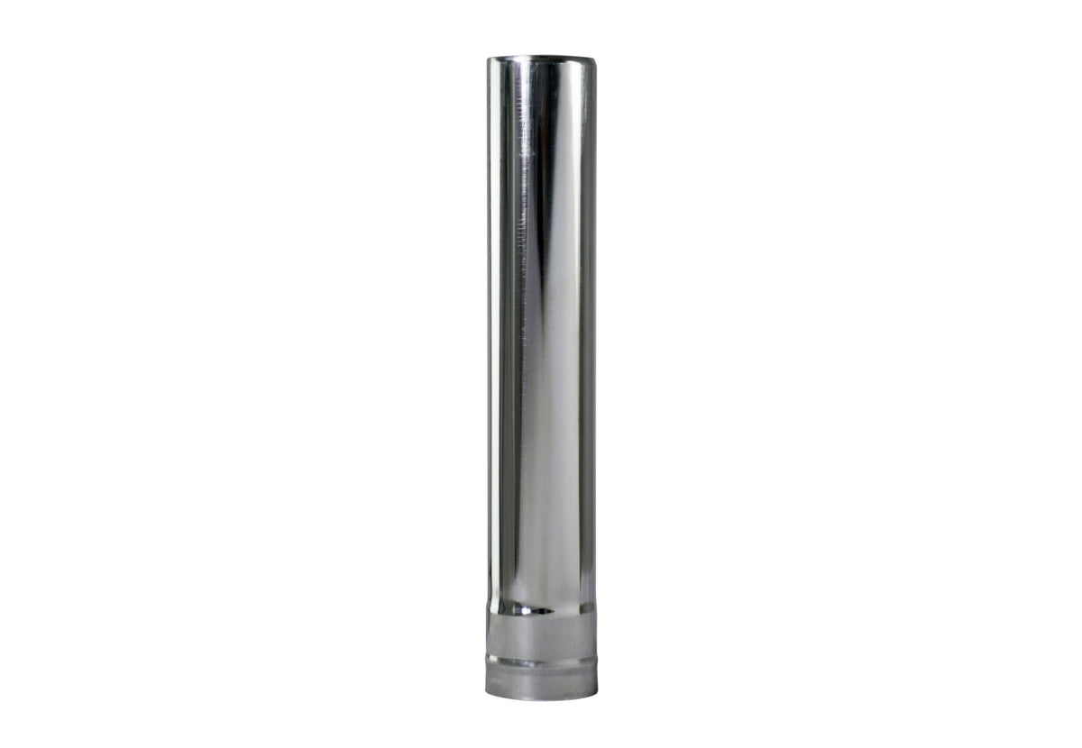Winnerwell Flue Pipe Section mit geriffeltem Verbindungsrand unten, gerade von vorne