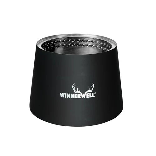 Winnerwell Tornado Fire Pit ohne Beine, schwarz mit metallenem Innenring voller kleiner Löcher